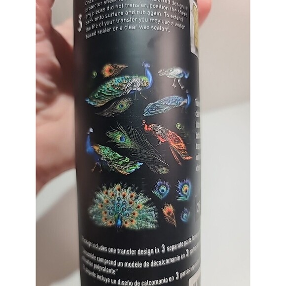 NEW Redesign Peacock Dreams Furniture Transfer Boho Peacock RETIRED - Picture 6 of 7